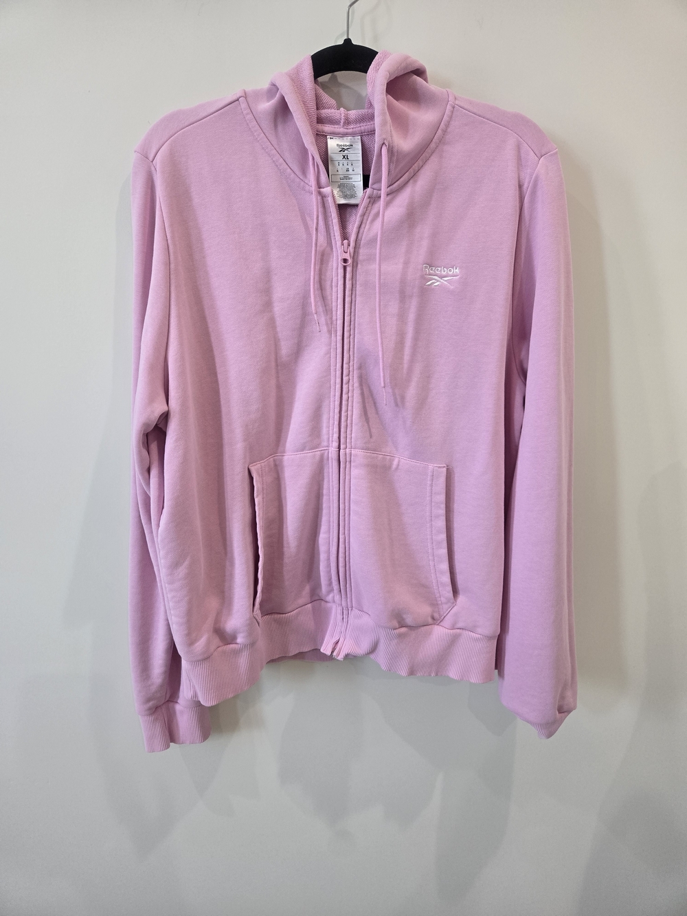 Reebok Women's Pink Full-Zip Hoodie Jacket